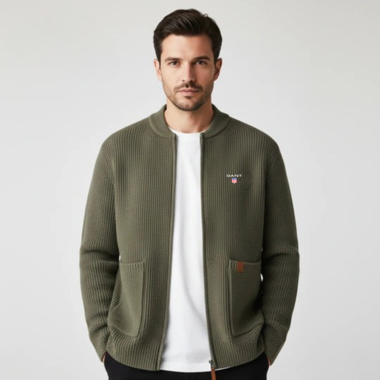 Zippad Stickad Kofta – REAPRIS