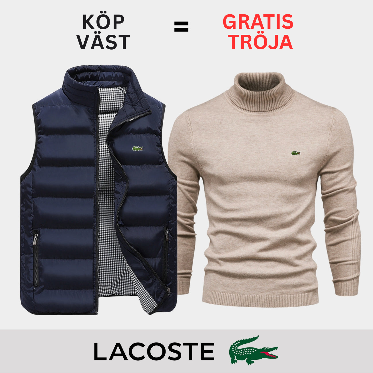 PREMIUM CASUAL VÄST + TRÖJA ERBJUDANDE || BEGRÄNSAT TID ERBJUDANDE