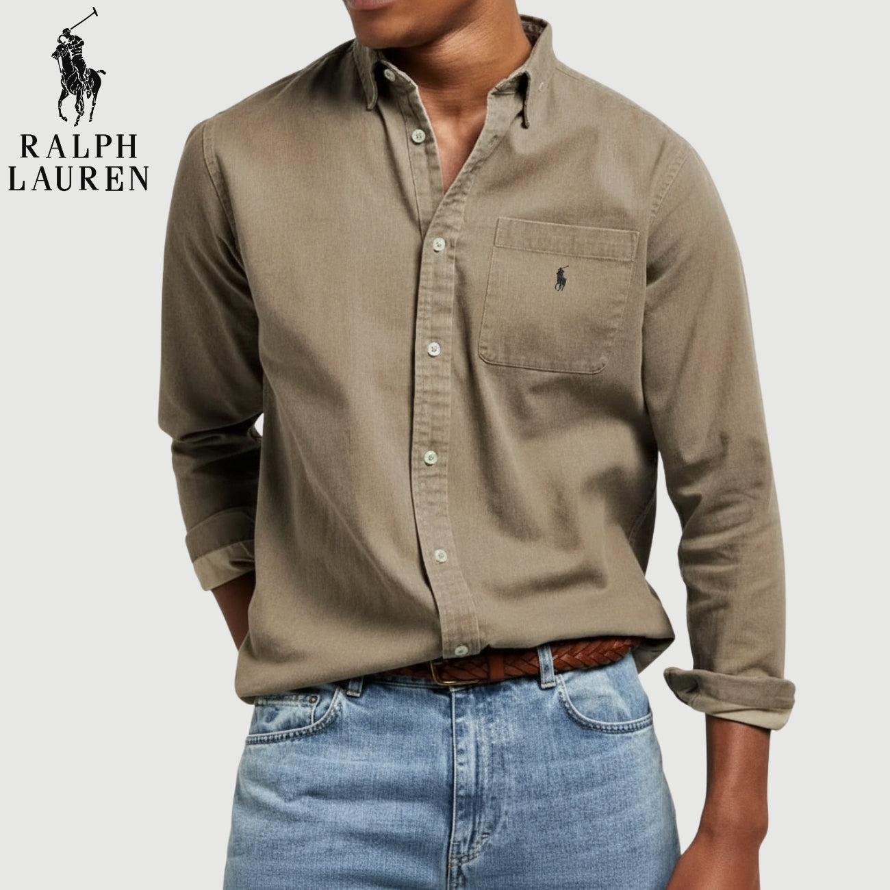 Linneknappskjorta || Utförsäljning