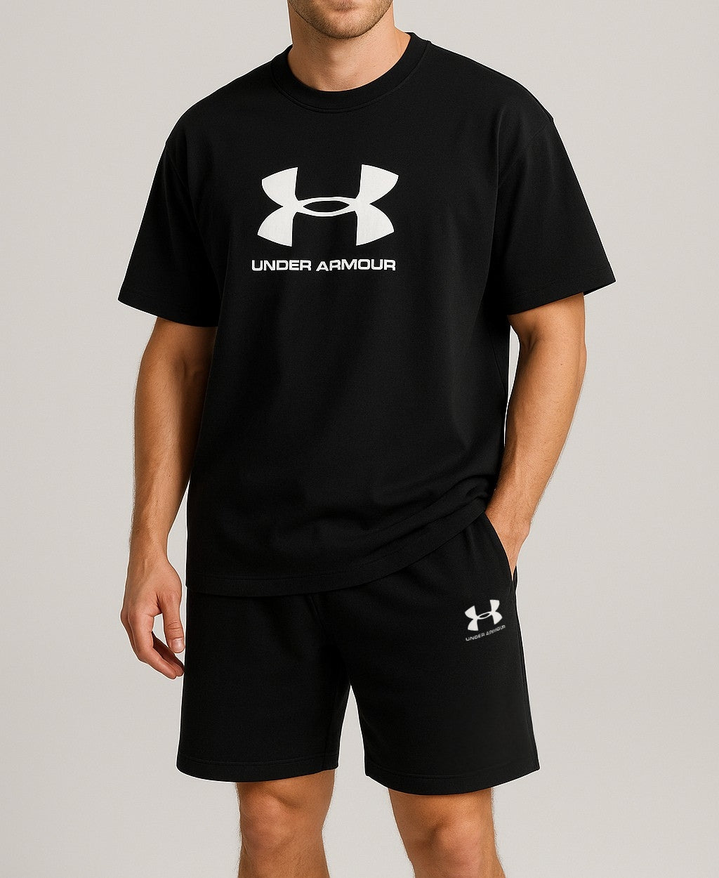 Somrig och Avslappnad Herroutfit || T-shirt och Shorts