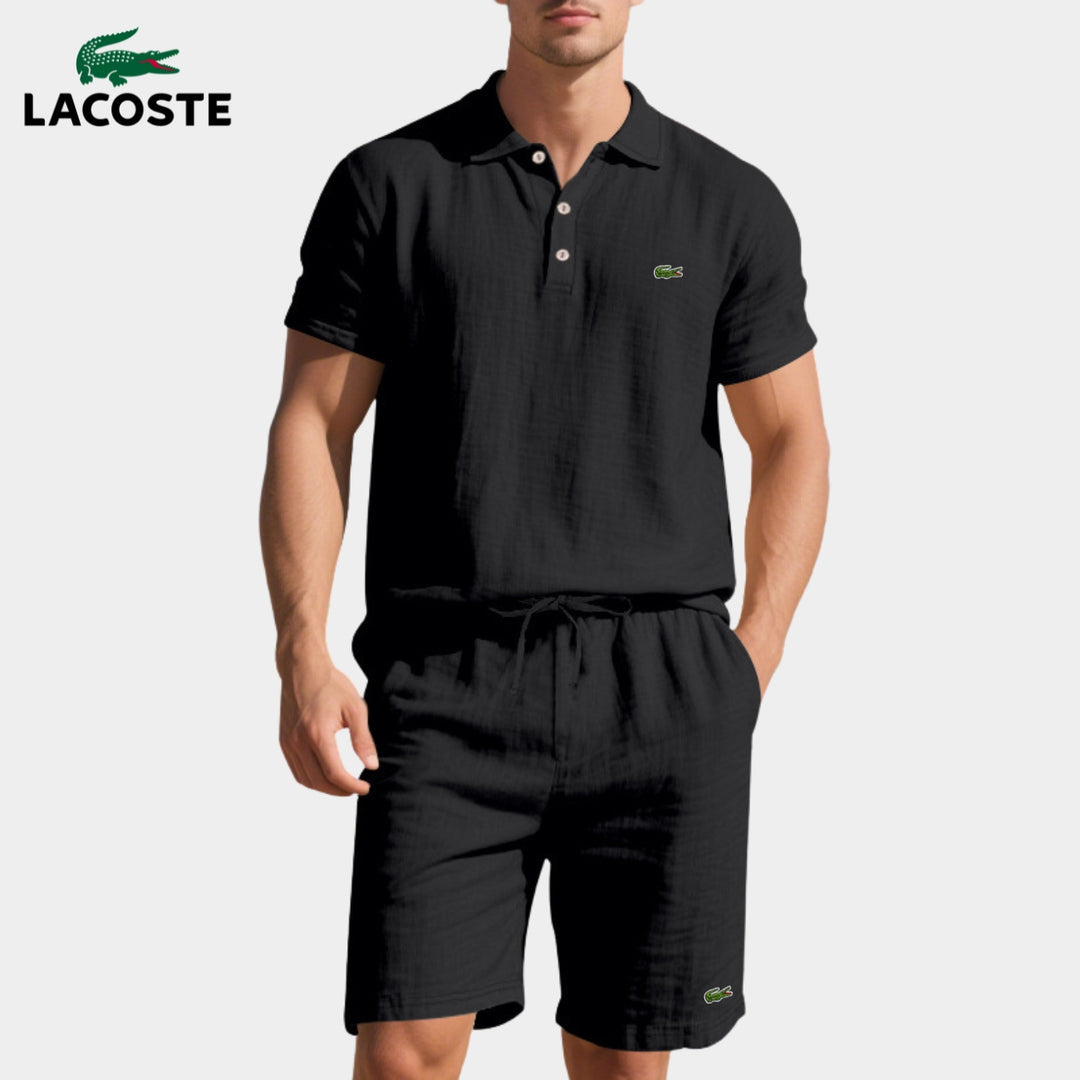 Avslappnad Polo- & Shortsset för Herr || LAGERRRENSNINGSPRIS