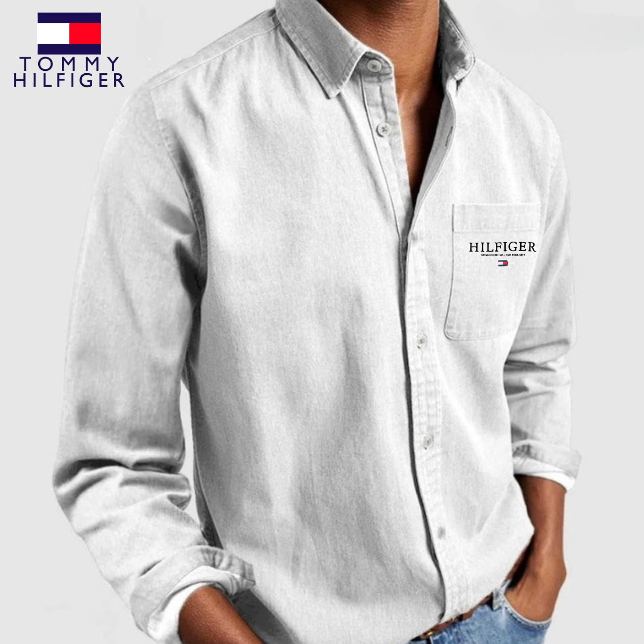 Linneskjorta | i Oxford-stil