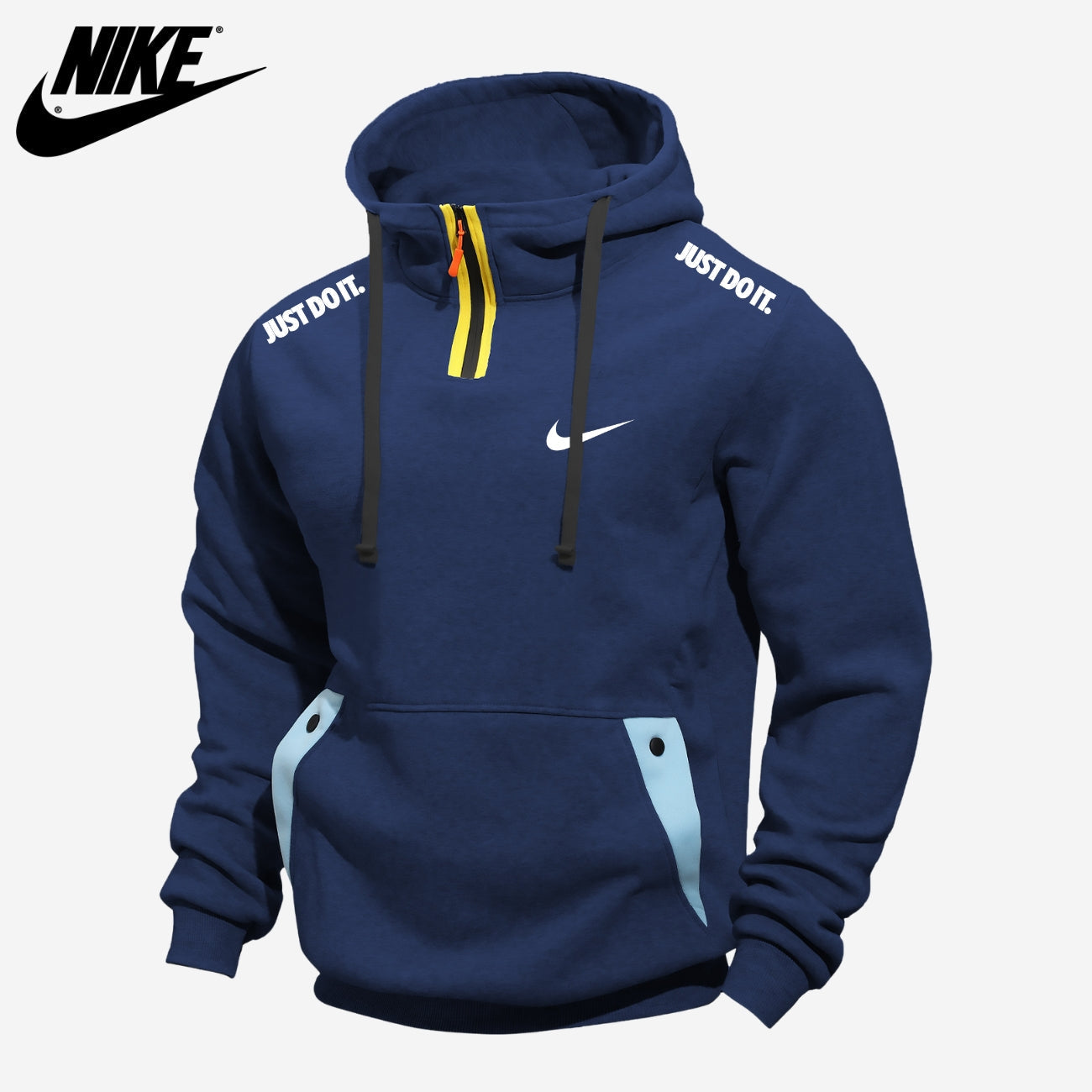 Avslappnad Half-Zip Hoodie || UTFÖRSÄLJNINGSPRIS