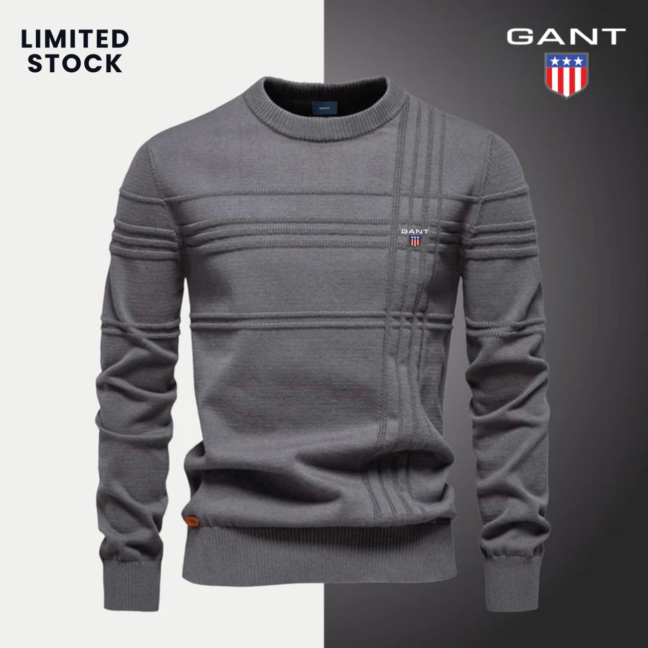 Texturerad Herrtröja | GT™ (TOTAL UTFÖRSÄLJNING)