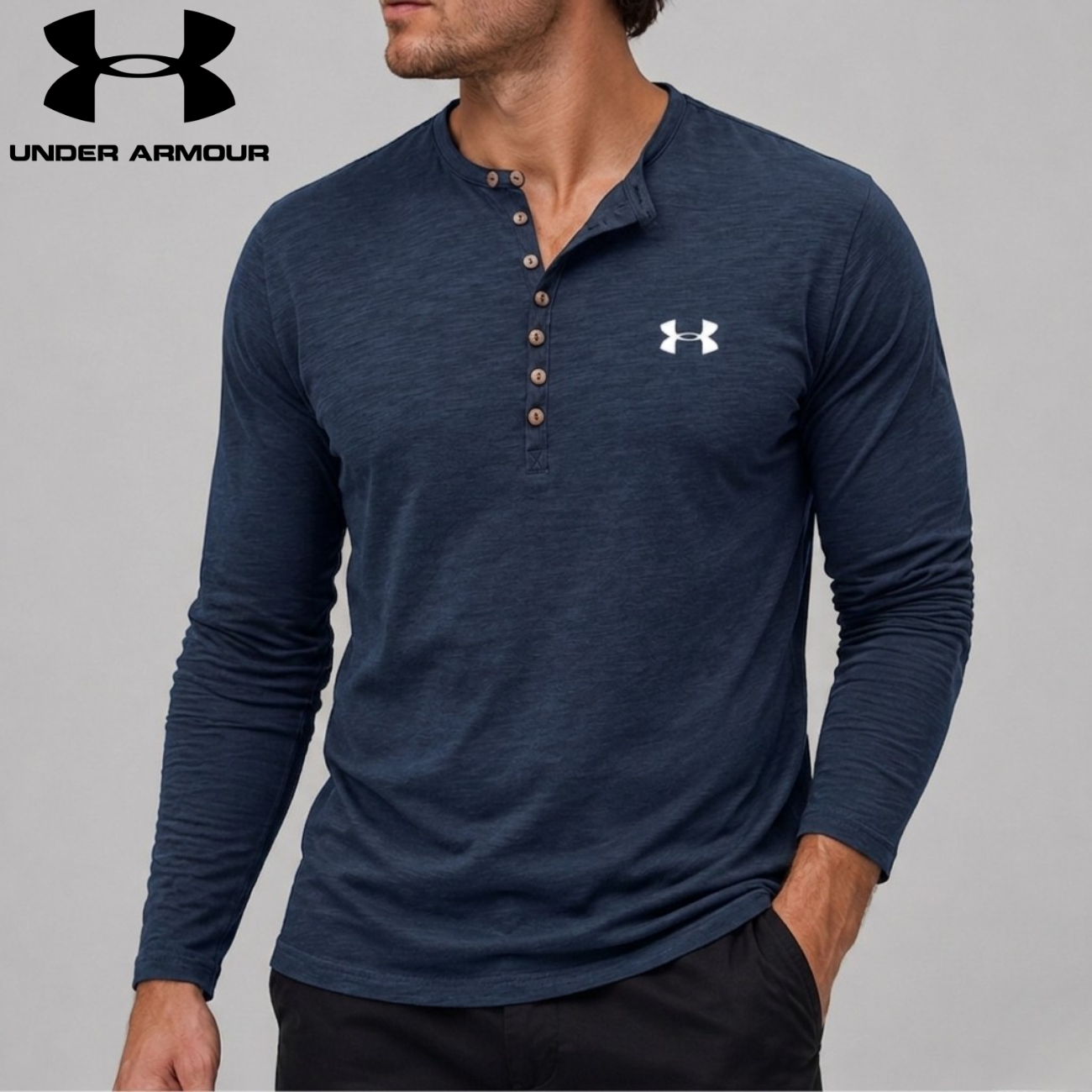 Långärmad Henley || Utförsäljning