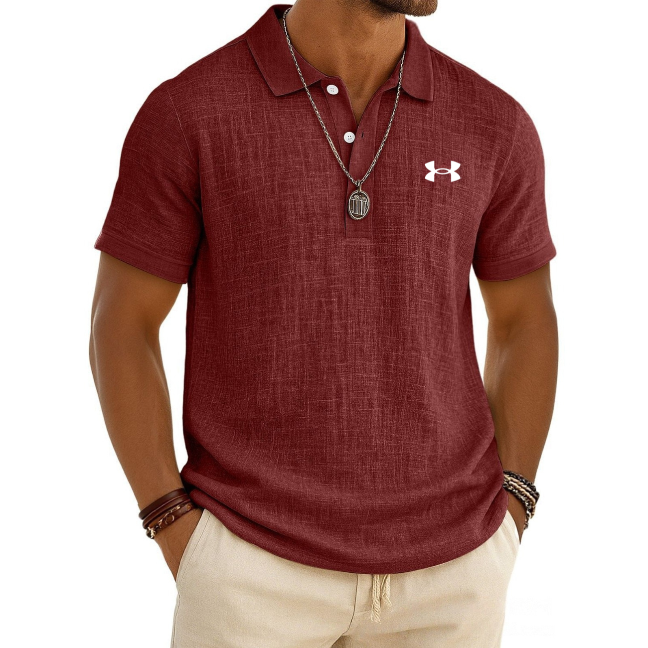 Modern strukturerad polo - utförsäljning