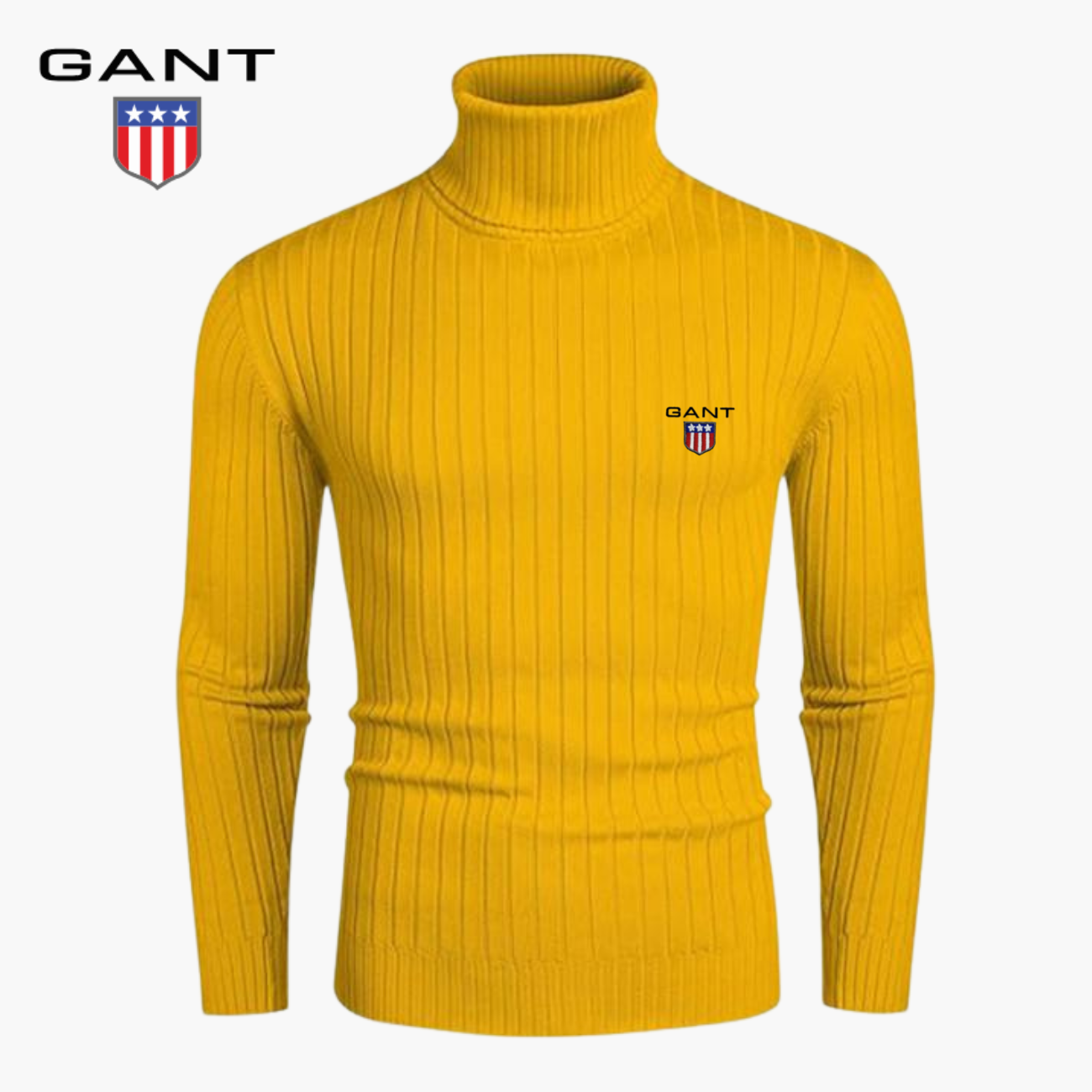 Slim-Fit Stickad Polokrage || Modern Comfort Collection