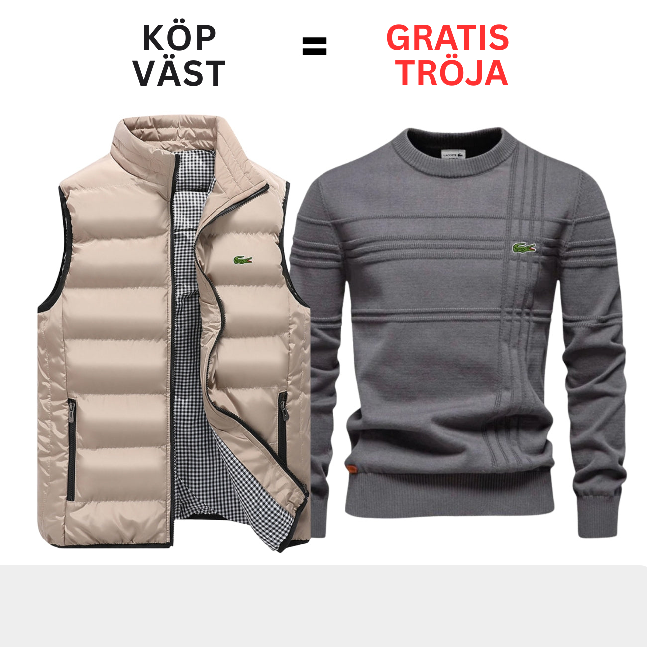 CASUAL VÄST + GRATIS TRÖJA || BEGRÄNSAT ERBJUDANDE