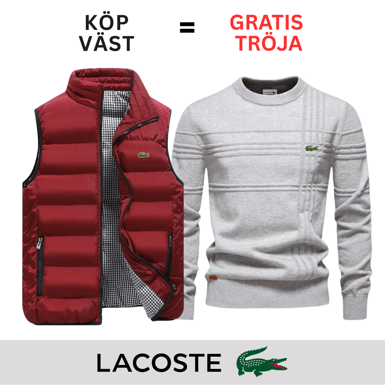 CASUAL VÄST + GRATIS TRÖJA || BEGRÄNSAT ERBJUDANDE