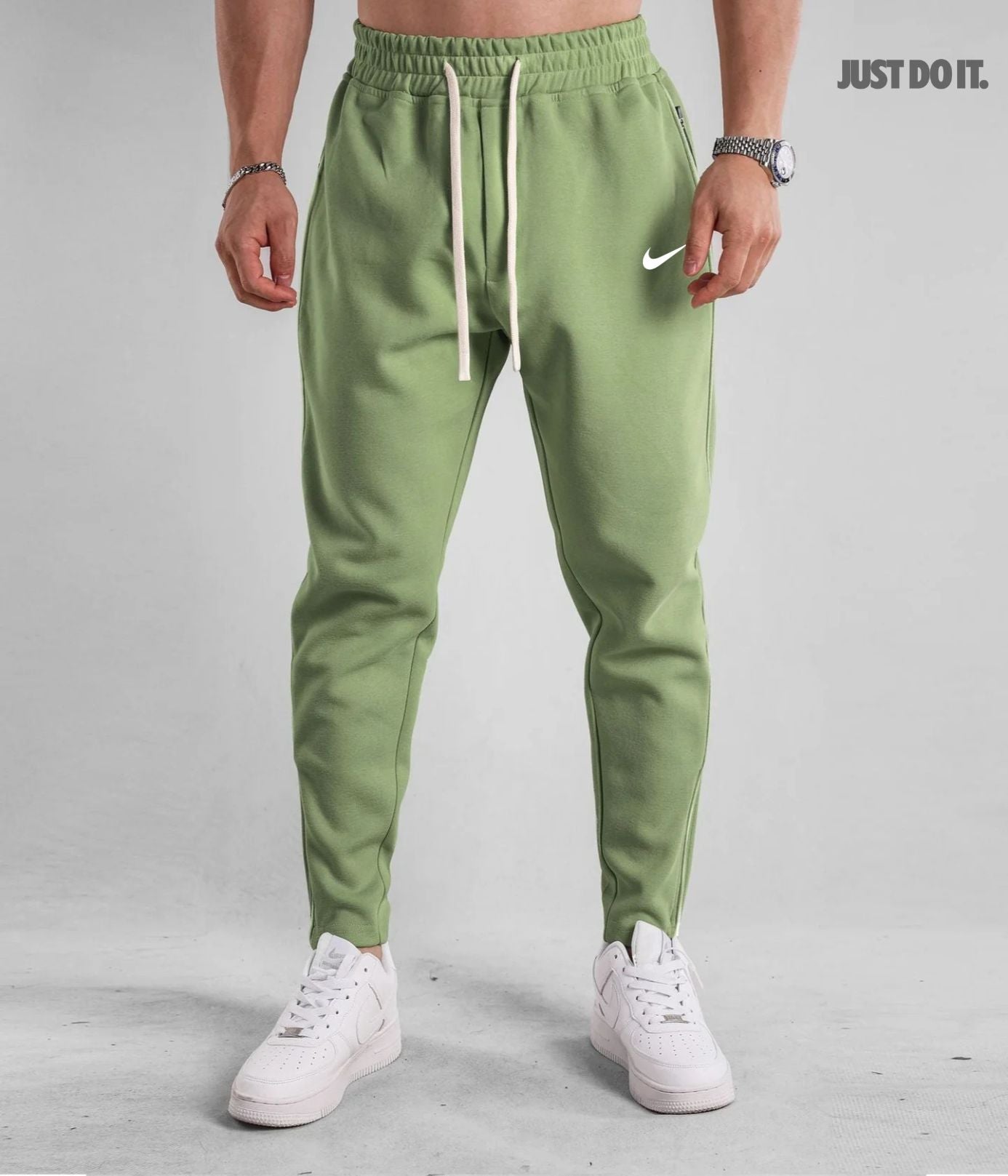 Streetwearbyxor - Med Dragkedja vid Fotleden