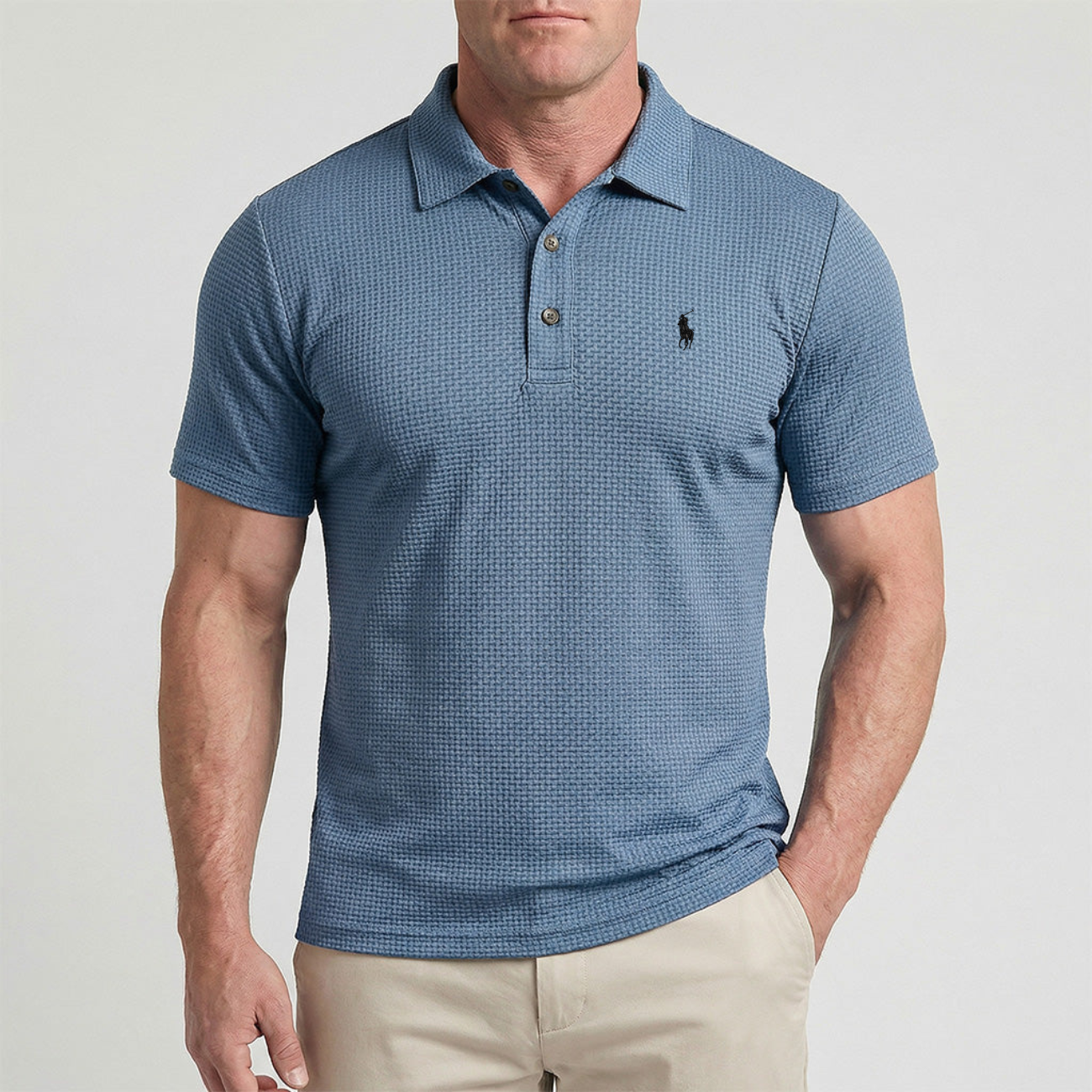 Waffle-Weave Tech Polo - Utförsäljning
