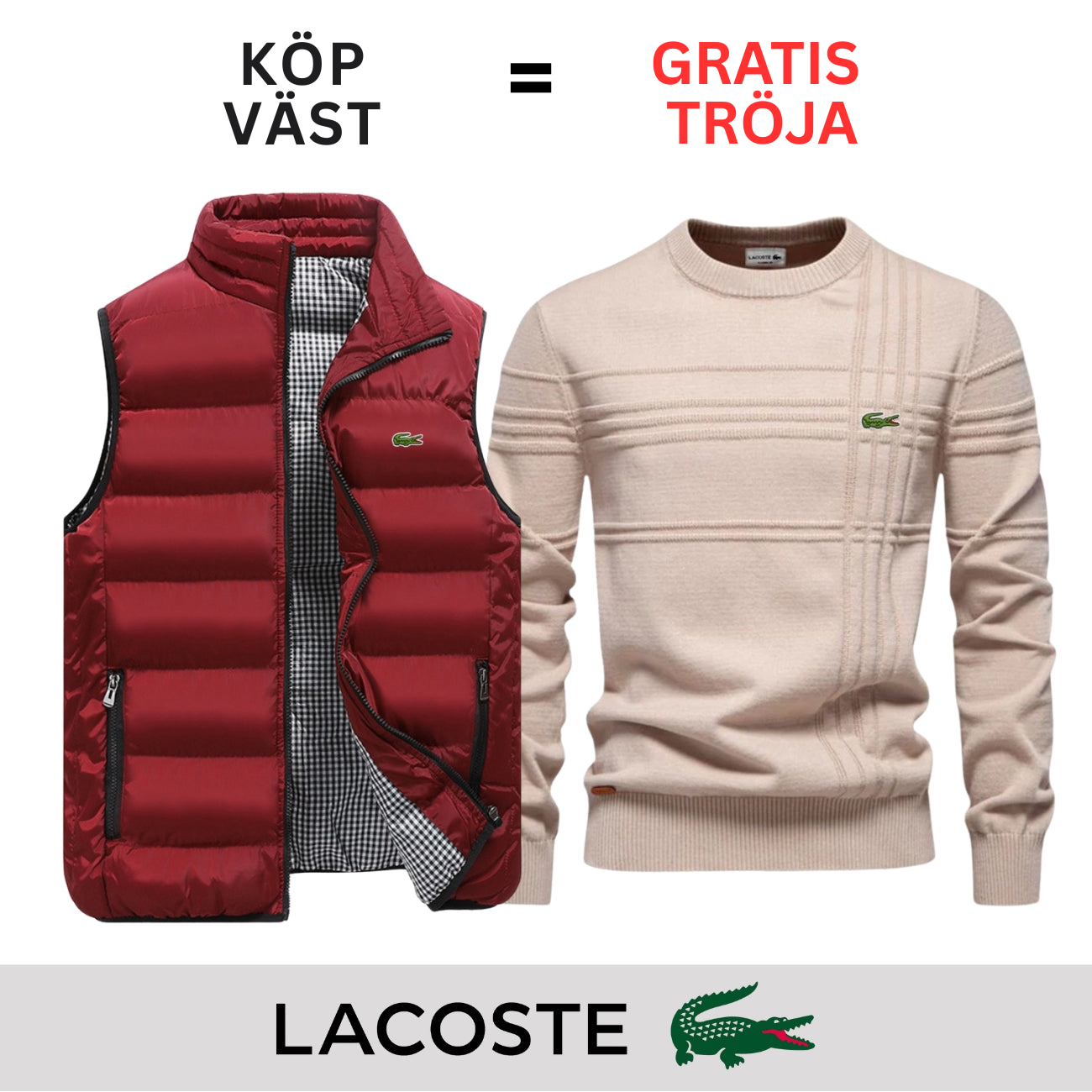 CASUAL VÄST + GRATIS TRÖJA || BEGRÄNSAT ERBJUDANDE