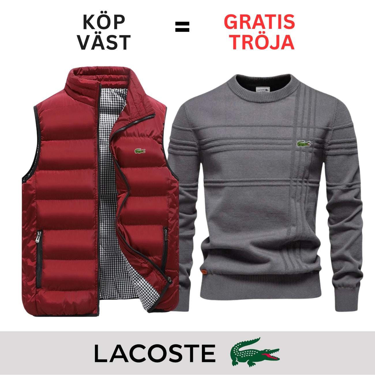 CASUAL VÄST + GRATIS TRÖJA || BEGRÄNSAT ERBJUDANDE