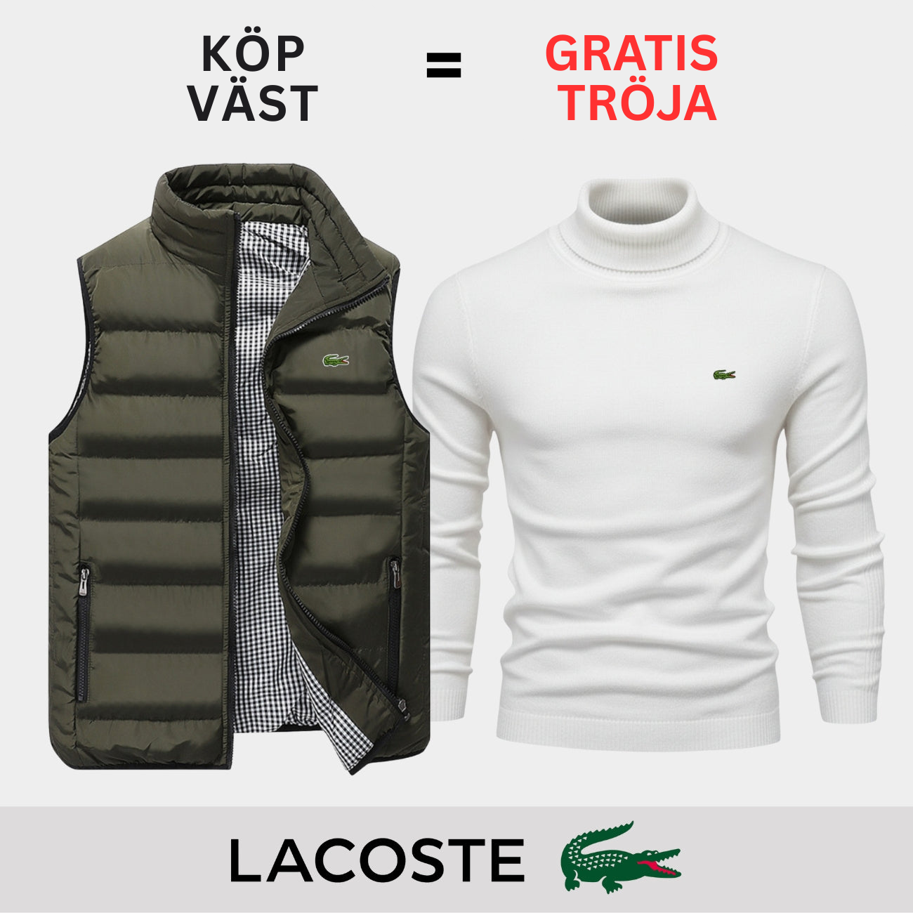 PREMIUM CASUAL VÄST + TRÖJA ERBJUDANDE || BEGRÄNSAT TID ERBJUDANDE
