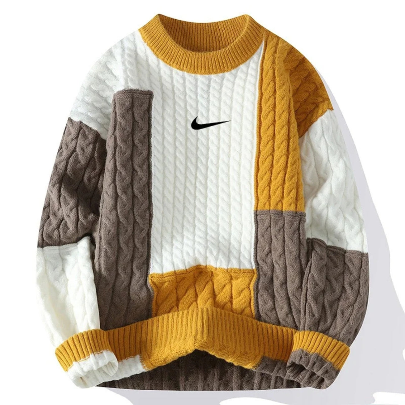 Retro Patchwork Tröja - UTFÖRSÄLJNING AV KOLLEKTION
