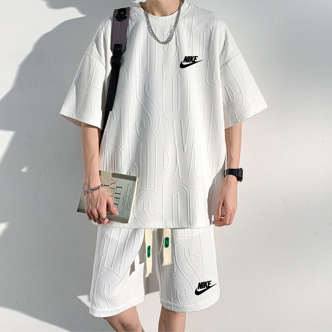 Avslappnad T-shirt och Shorts Set - UTFÖRSÄLJNINGSPRIS