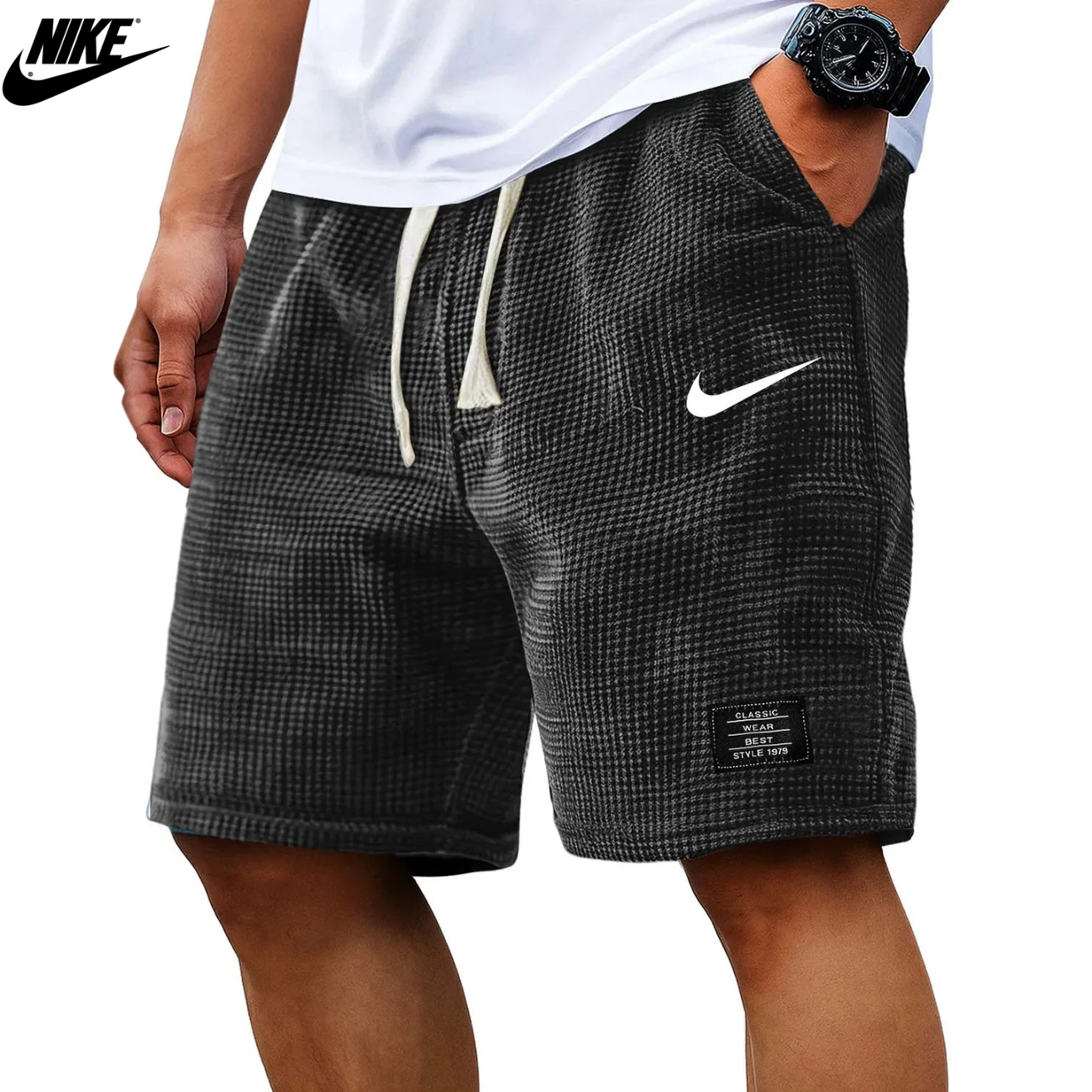 2026 Texturerade Waffle Knit-Shorts || Utförsäljning