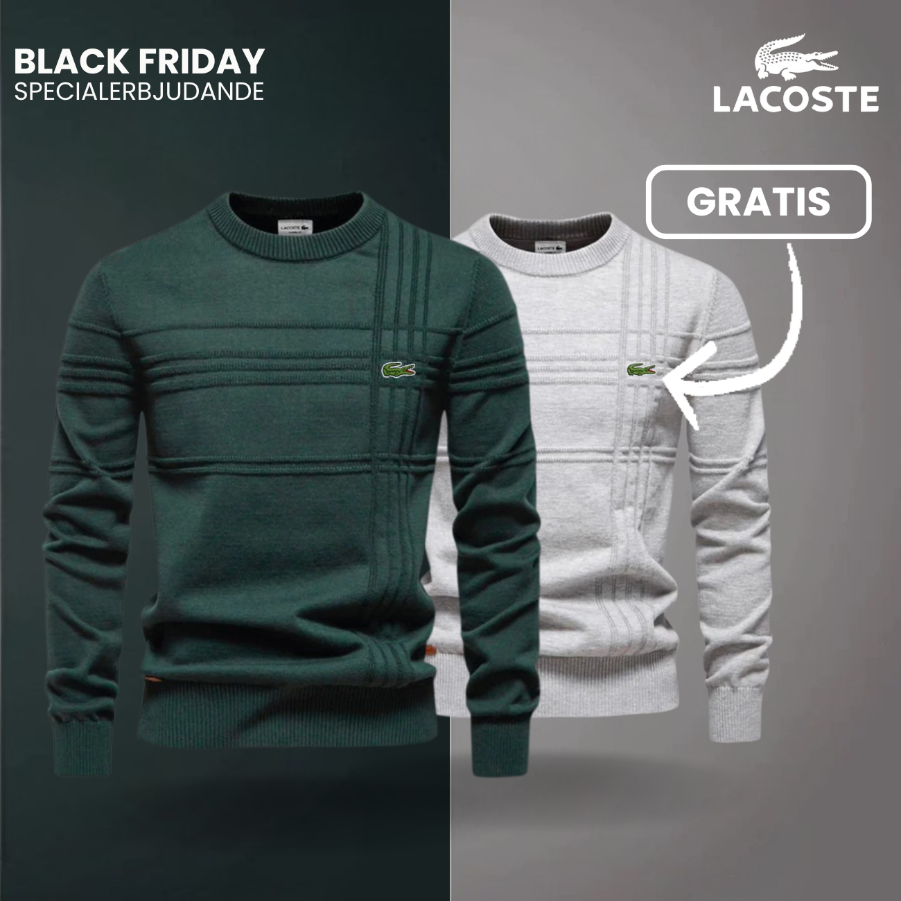 Herrtröja med Texturerad Design LC™ 1+1 Gratis (Utförsäljning)