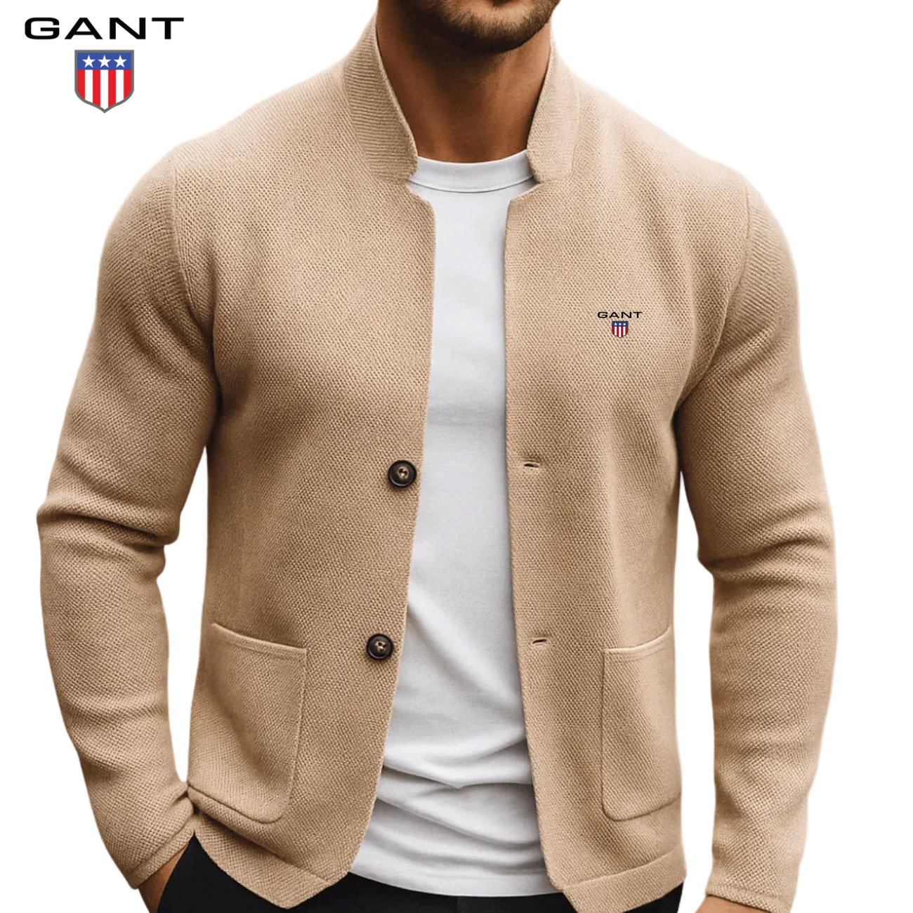 2026 Modern Stickad Knappjacka || Utförsäljning