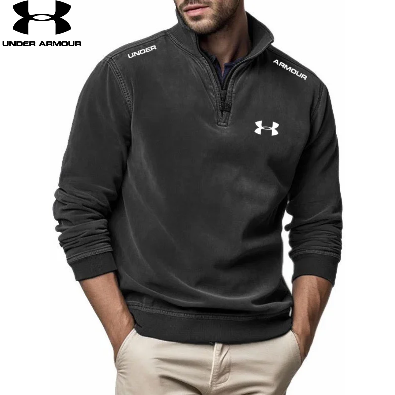 2026 Sweatshirt med Quarter Zip || Utförsäljning
