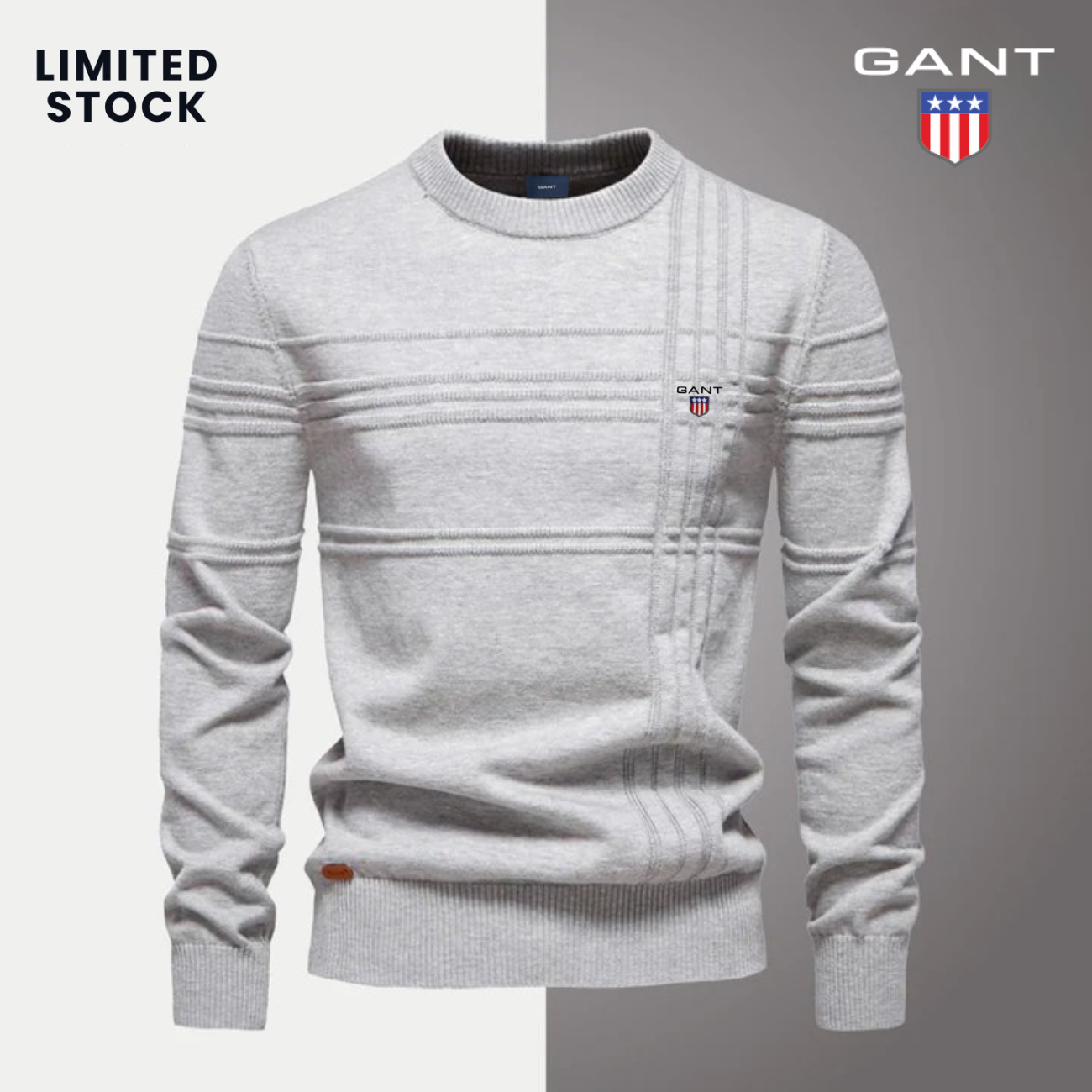 Texturerad Herrtröja | GT™ (TOTAL UTFÖRSÄLJNING)