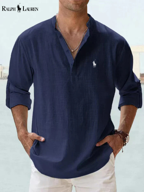 Skjorta med lång ärm och modern passform för en casual chic-stil