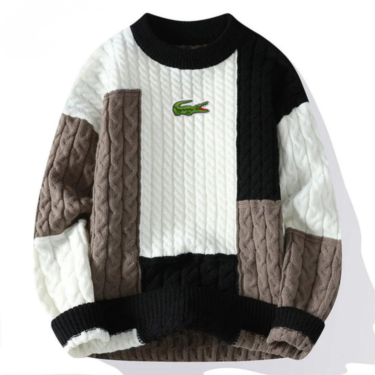 Retro Patchwork Tröja - UTFÖRSÄLJNING AV KOLLEKTION