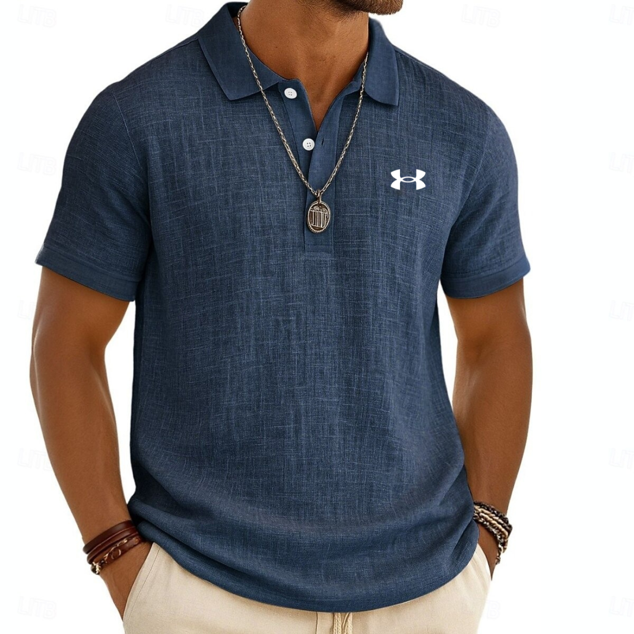 Modern strukturerad polo - utförsäljning