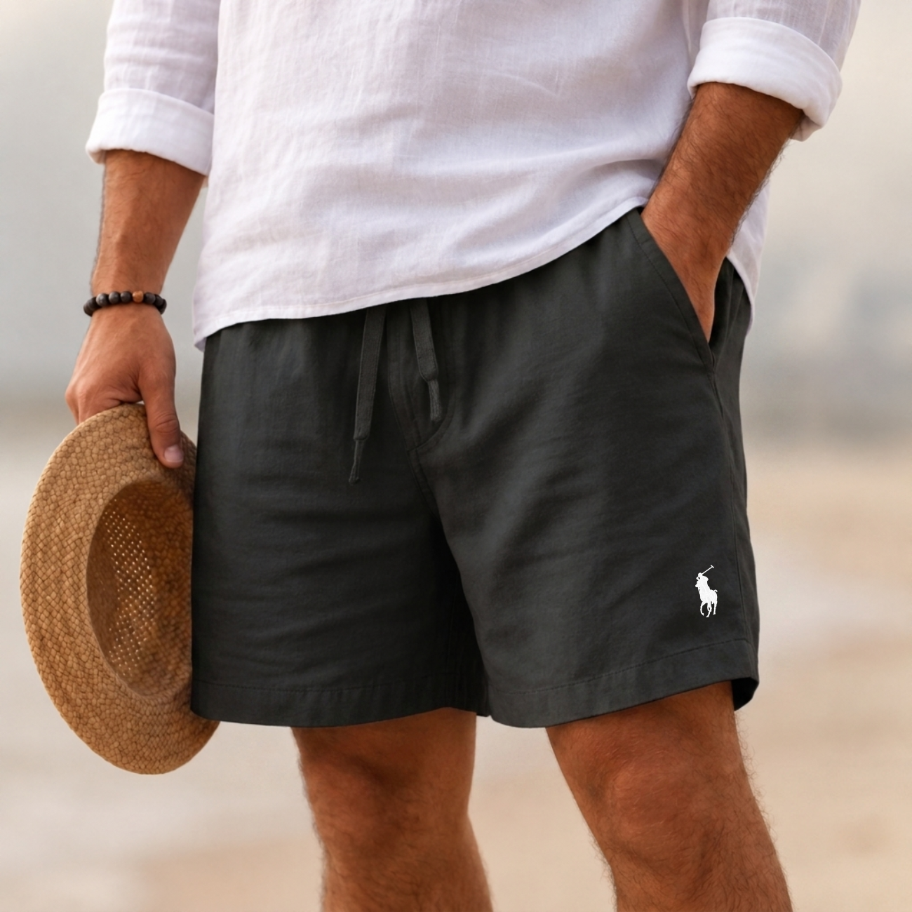 Essentiella Shorts i Linneblandning - Utförsäljning