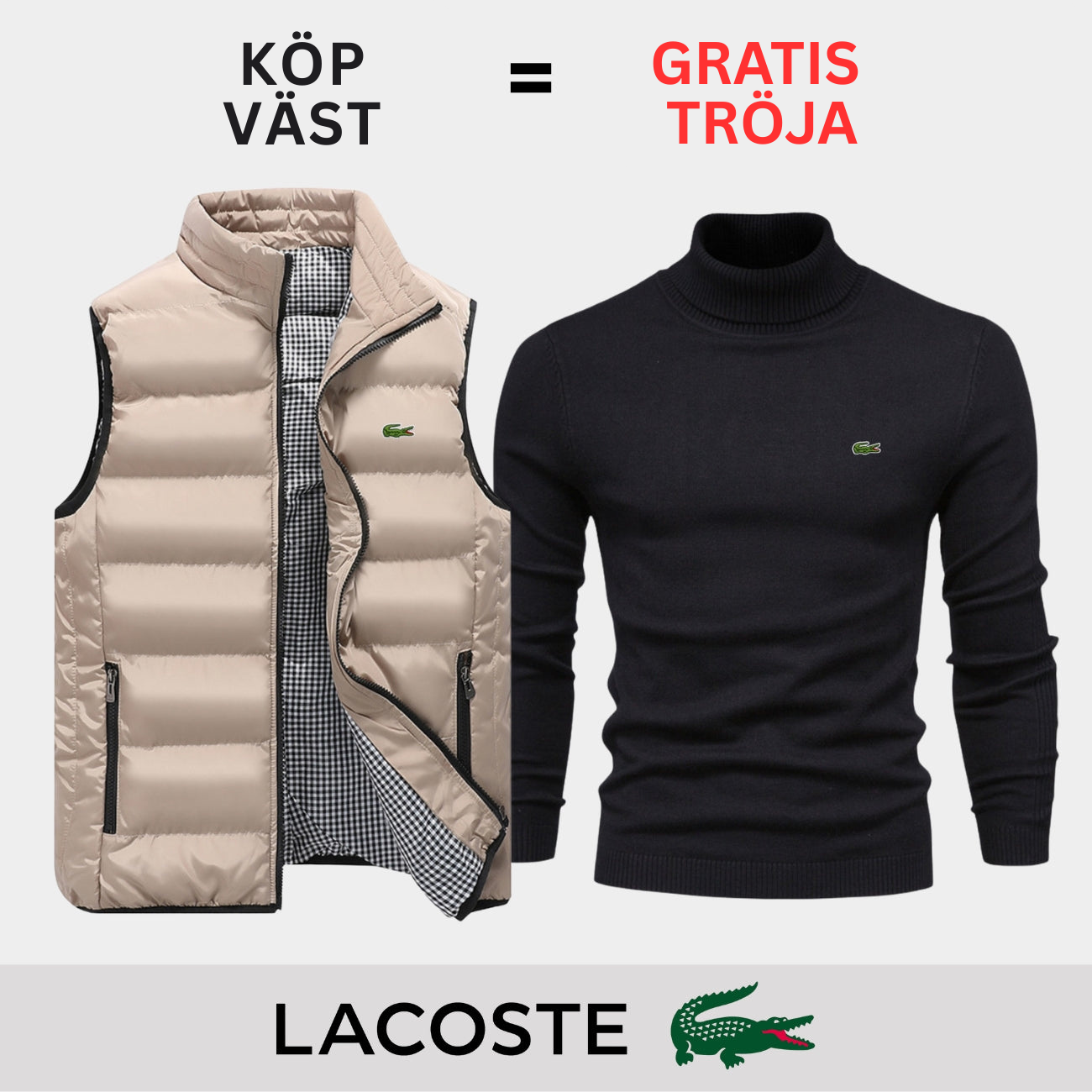 PREMIUM CASUAL VÄST + TRÖJA ERBJUDANDE || BEGRÄNSAT TID ERBJUDANDE