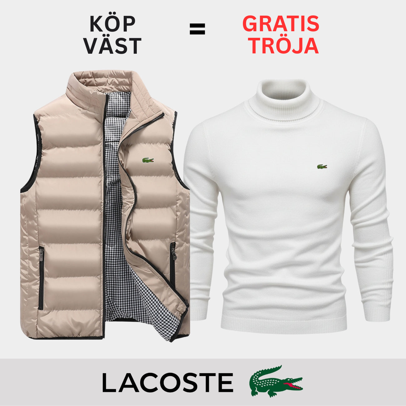 PREMIUM CASUAL VÄST + TRÖJA ERBJUDANDE || BEGRÄNSAT TID ERBJUDANDE