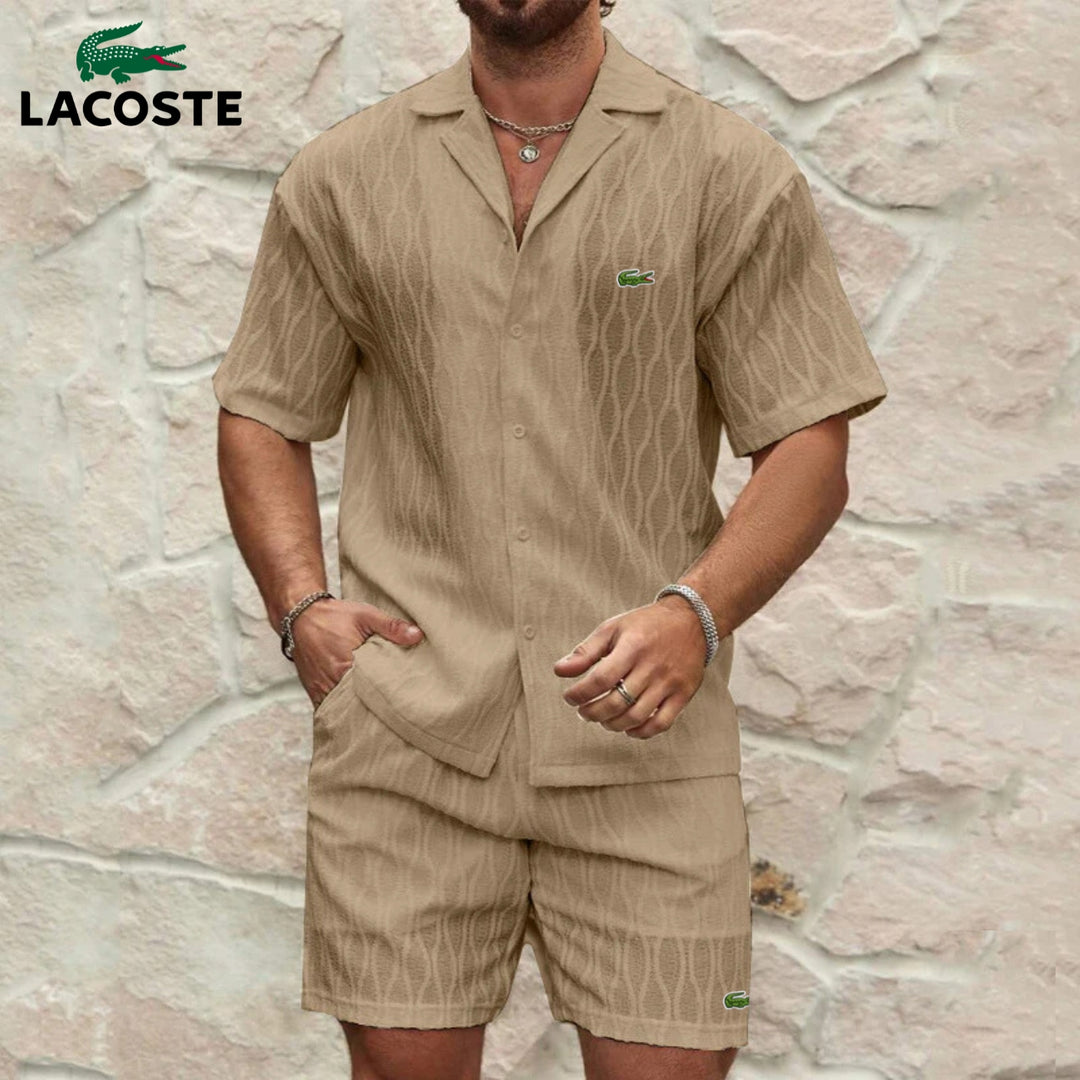 Sommarset Skjorta & Texturerade Shorts || REA