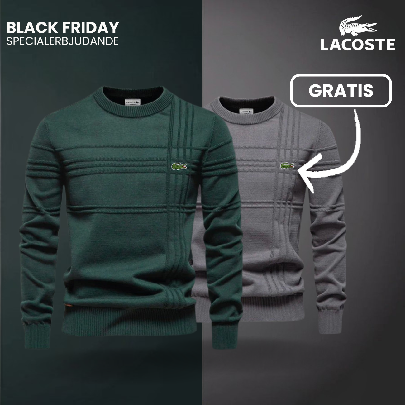 Herrtröja med Texturerad Design LC™ 1+1 Gratis (Utförsäljning)