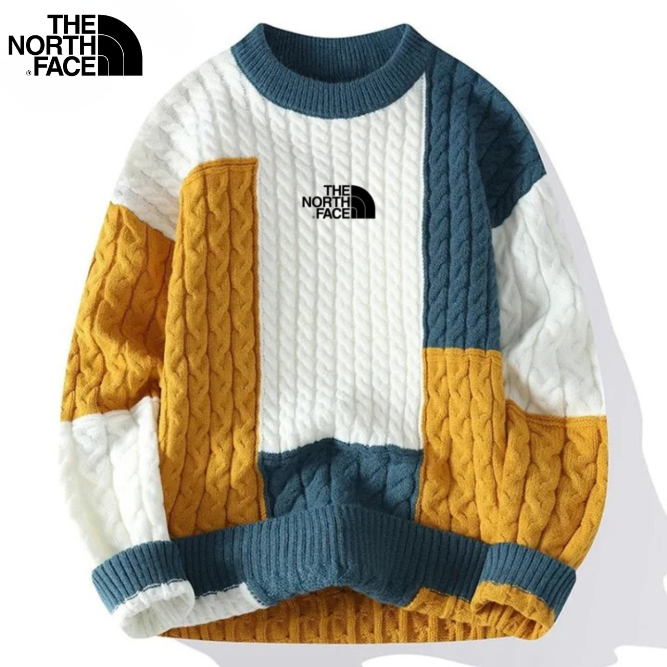 Retro Patchwork Tröja - UTFÖRSÄLJNING AV KOLLEKTION