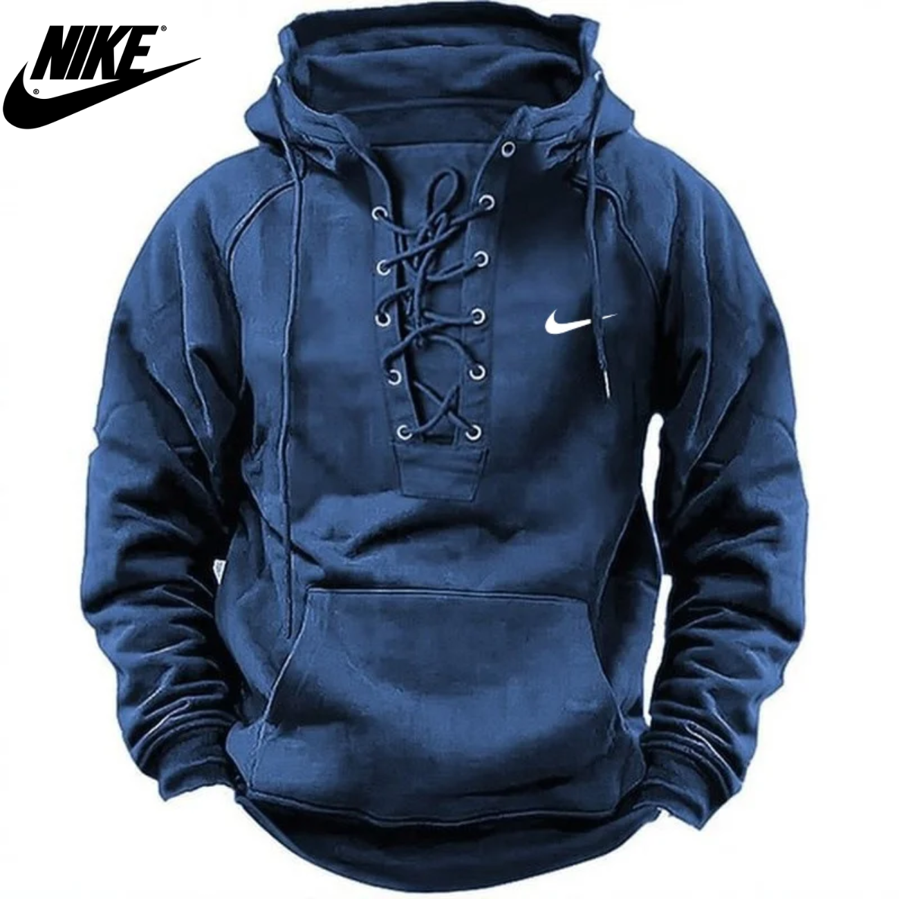 2026 Fritids Hoodie med Snörning || Utförsäljning