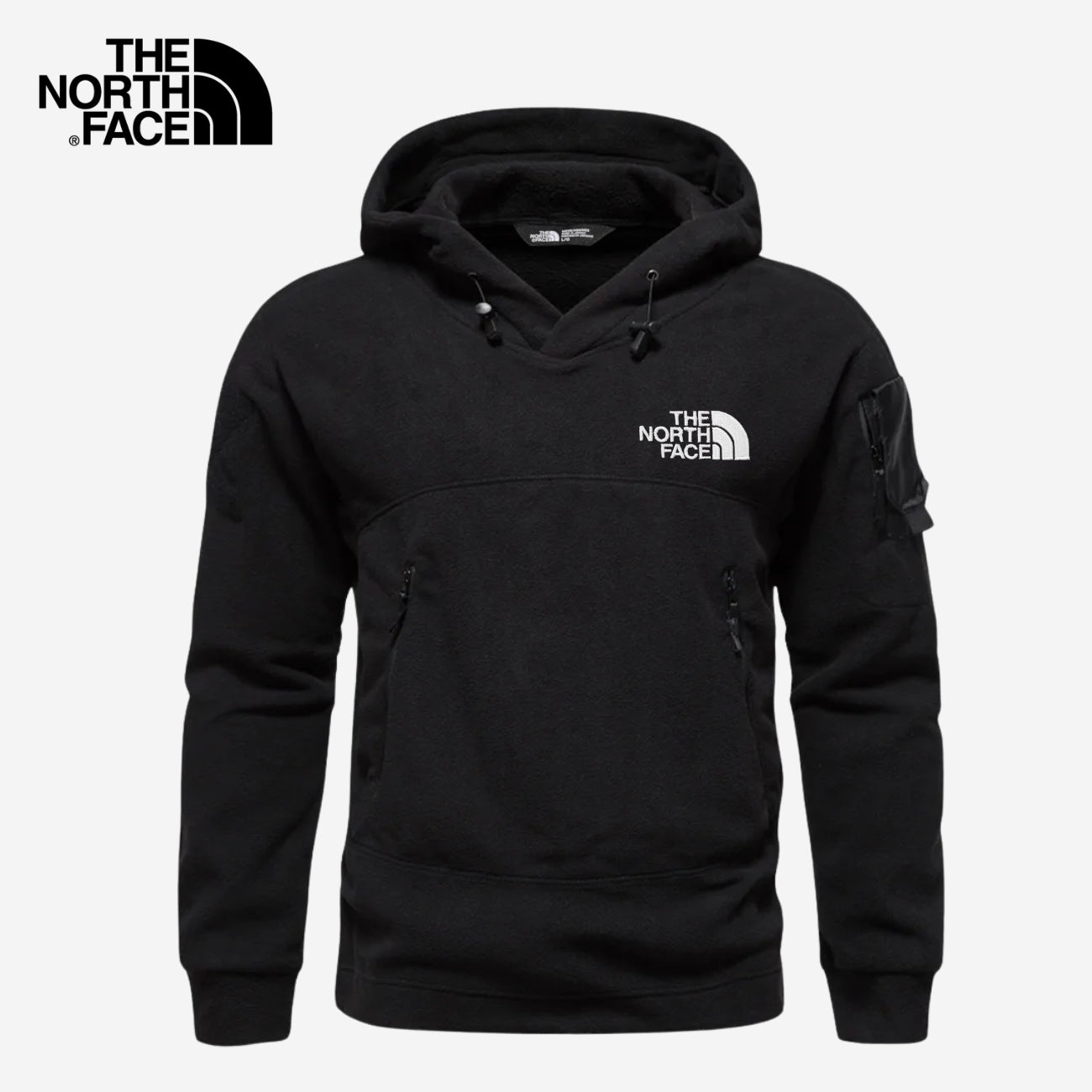 Herrens högpresterande fleece hoodie || Utrensningsrea