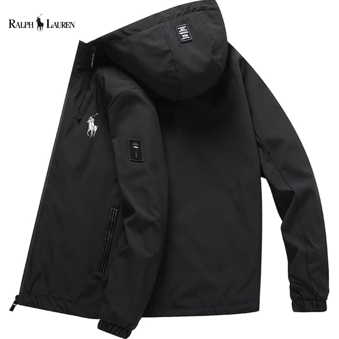 Teknisk Jacka med Huva i Urban Stil