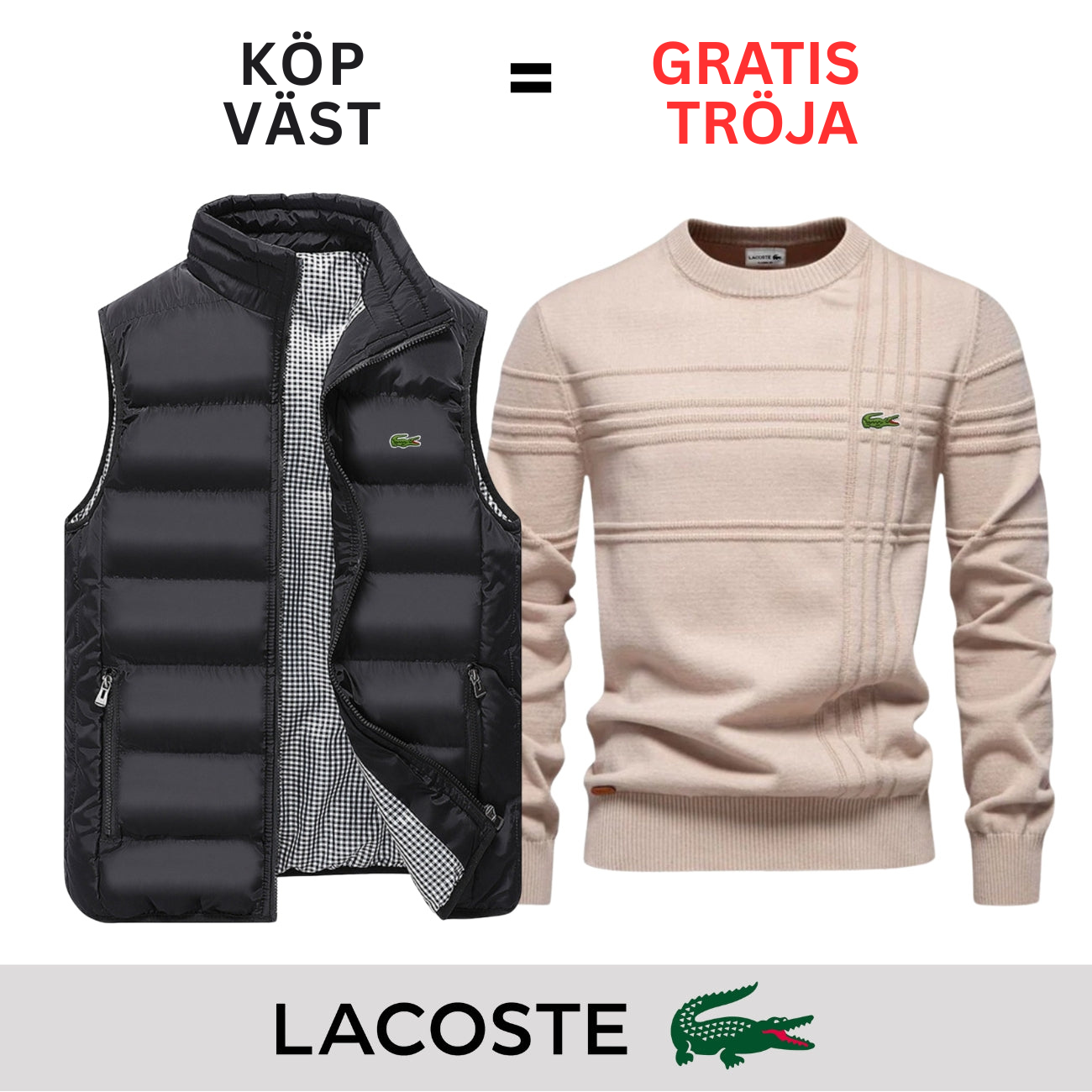CASUAL VÄST + GRATIS TRÖJA || BEGRÄNSAT ERBJUDANDE