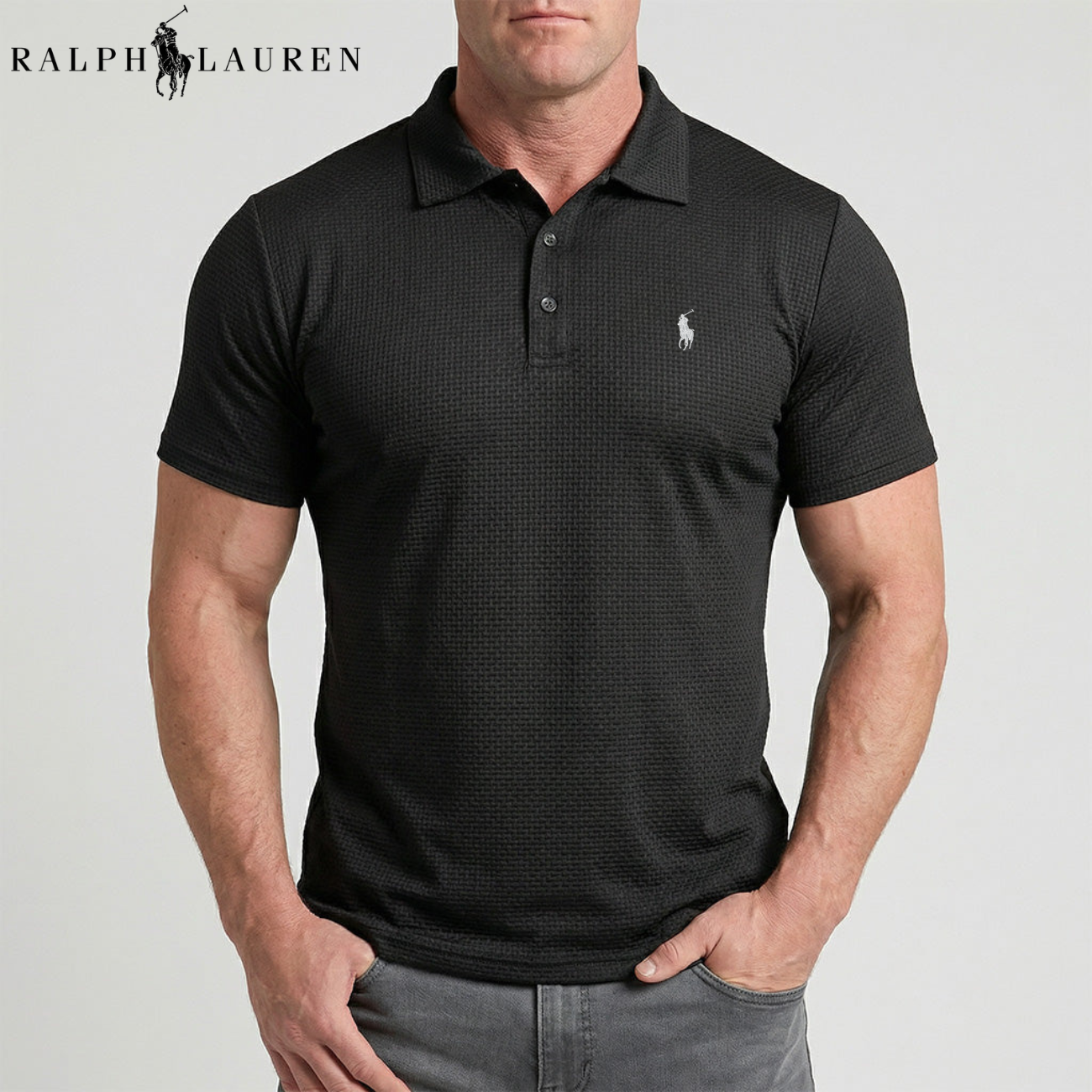 Waffle-Weave Tech Polo || Utförsäljning