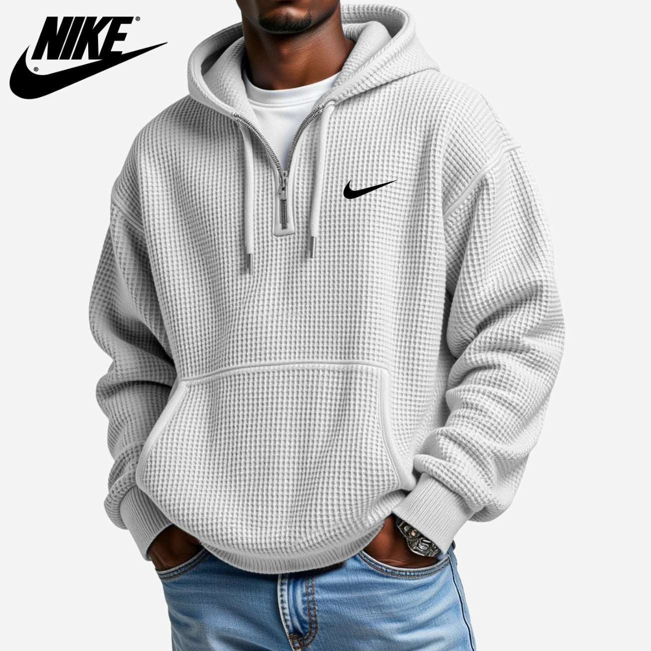 Texturerad Hoodie || UTFÖRSÄLJNINGSPRIS