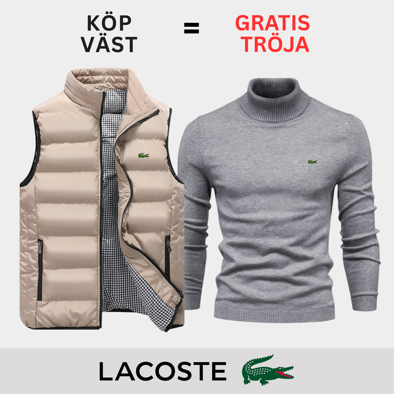 PREMIUM CASUAL VÄST + TRÖJA ERBJUDANDE || BEGRÄNSAT TID ERBJUDANDE