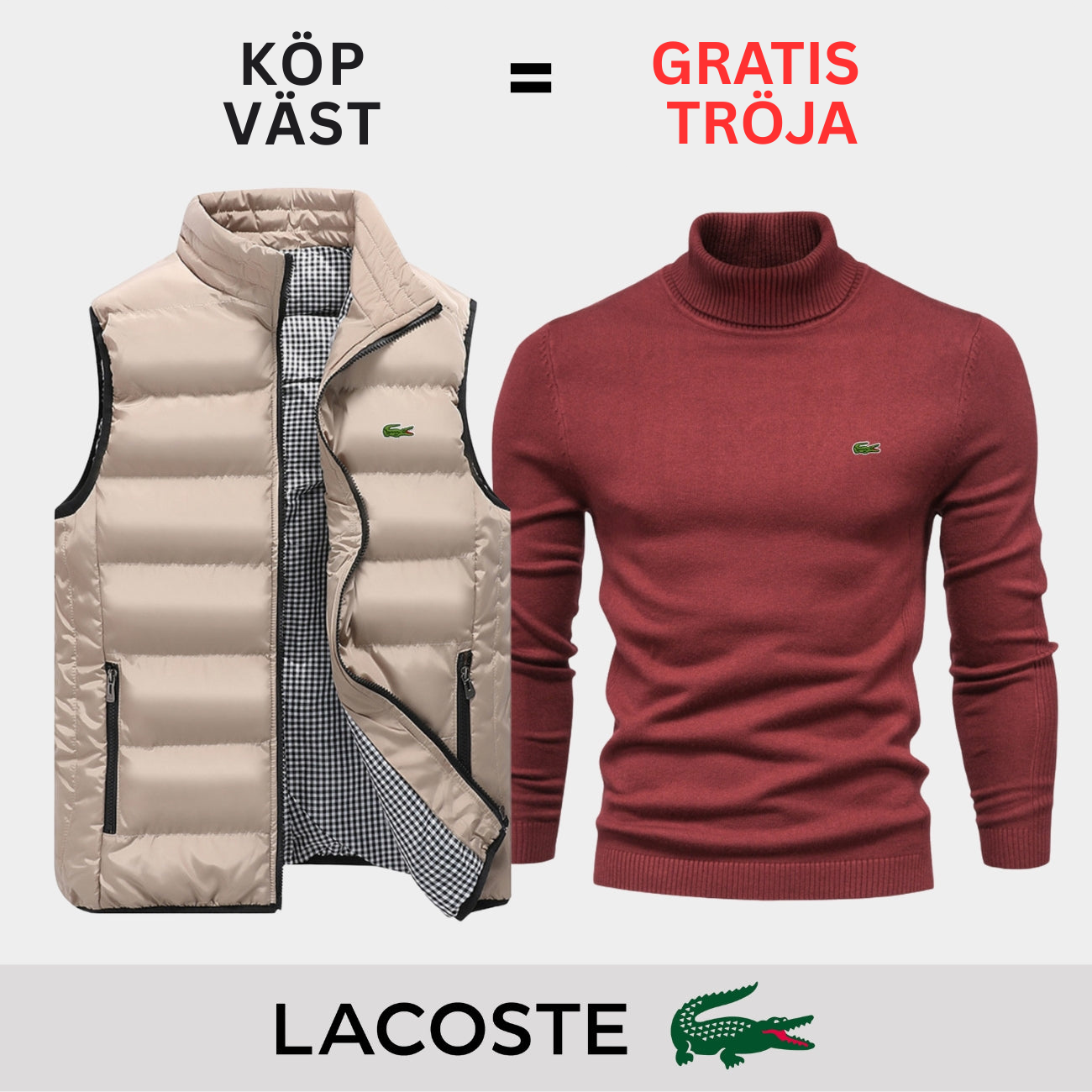PREMIUM CASUAL VÄST + TRÖJA ERBJUDANDE || BEGRÄNSAT TID ERBJUDANDE