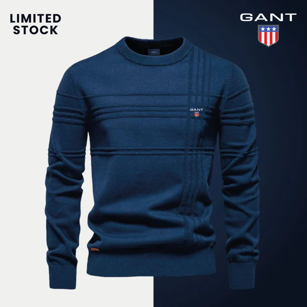 Texturerad Herrtröja | GT™ (TOTAL UTFÖRSÄLJNING)