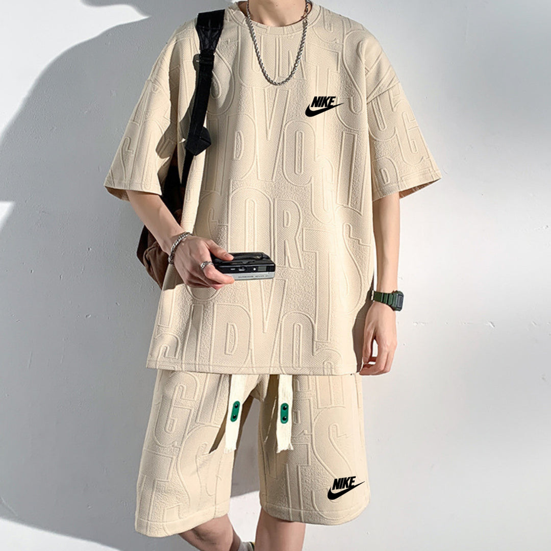 Avslappnad T-shirt och Shorts Set - UTFÖRSÄLJNINGSPRIS