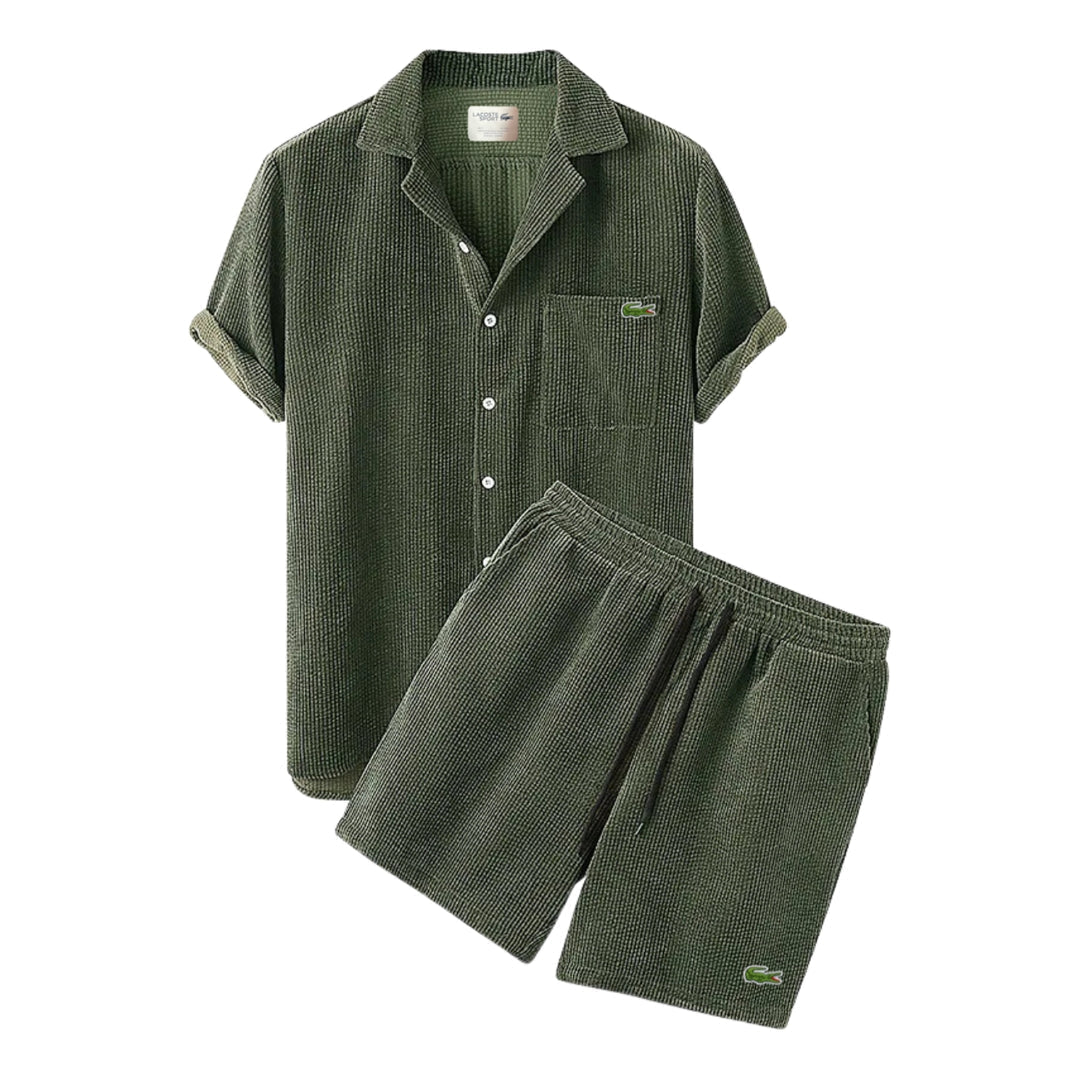 Avslappnat Set med Skjorta och Shorts - LAGERRÖJNINGSPRIS