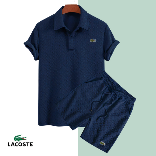 2026 Texturerad Sommar Polo Set || Utförsäljning