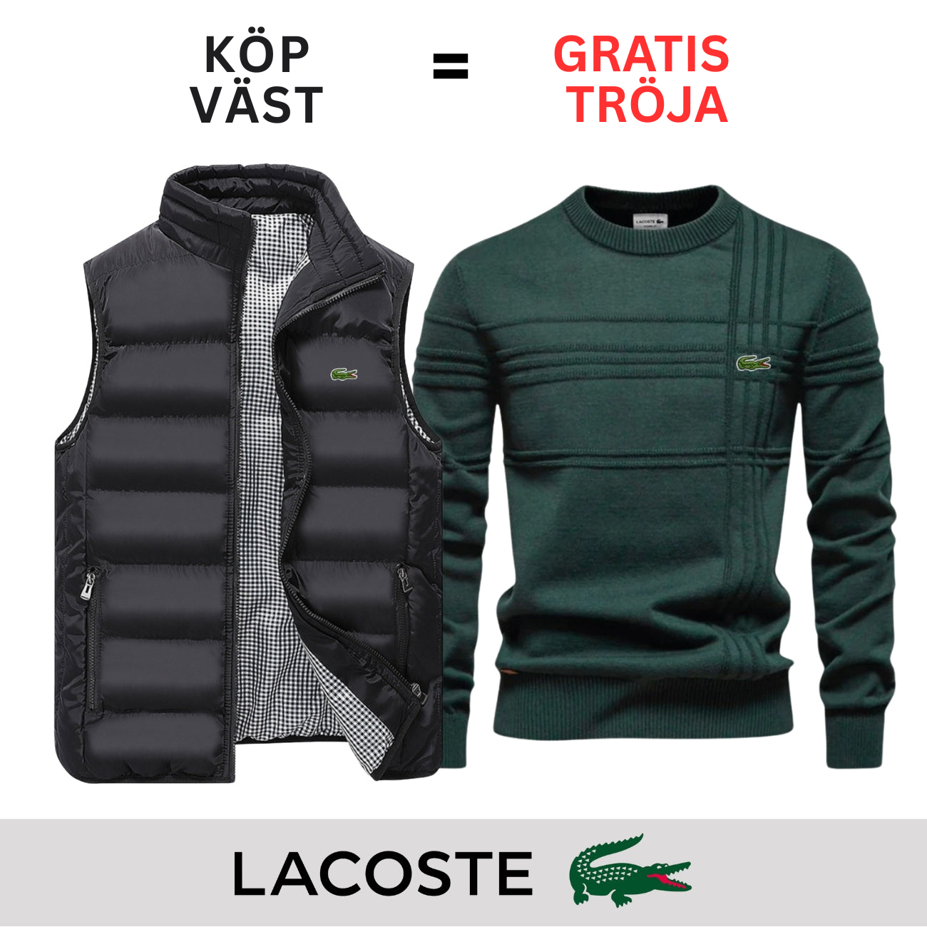 CASUAL VÄST + GRATIS TRÖJA || BEGRÄNSAT ERBJUDANDE