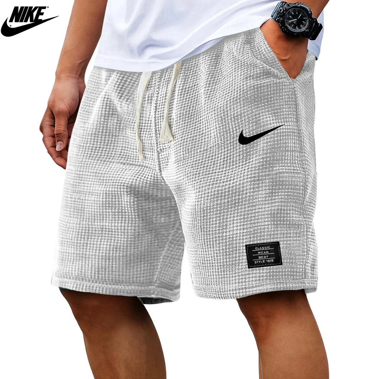 2026 Texturerade Waffle Knit-Shorts || Utförsäljning