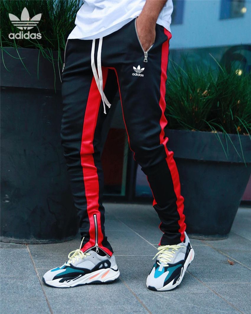 Tvåfärgade Joggingbyxor med Dragkedjor || Streetwearstil