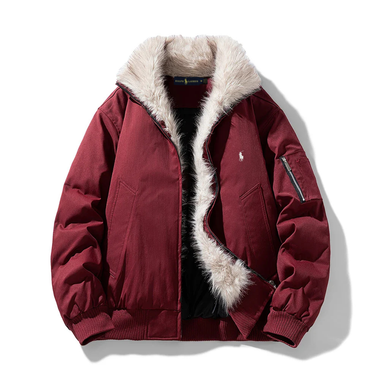 2026 Arctic Luxe Pälsfodrad Bomberjacka - Utförsäljning